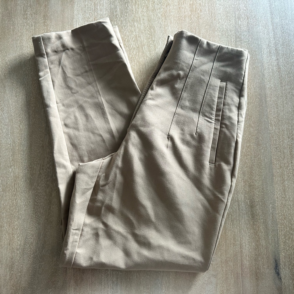 Zara‎ Tan high waste pants